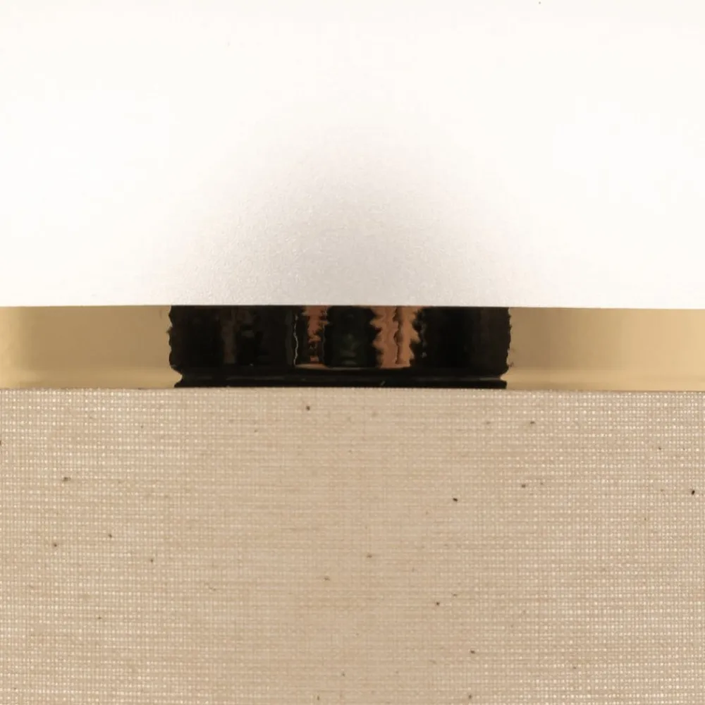 HELAM Lampeskærm Helen E27 Ø20/Højde15cm ecru/guld