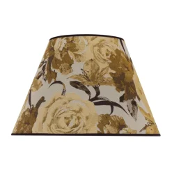 Duolla Lampeskærme>Lampeskærm Sofia Højde 31 cm, blomstermønster gul