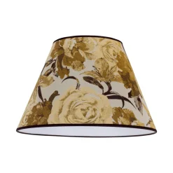Duolla Lampeskærme>Lampeskærm Sofia Højde 31 cm, blomstermønster gul
