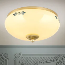 Landhaus loftlampe, messing creme blå, Ø 28 cm^ORION Clearance