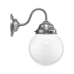 Berliner Messinglampen Larry væglampe, mat nikkel