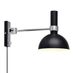 Markslöjd Larry væglampe med dæmper, messing