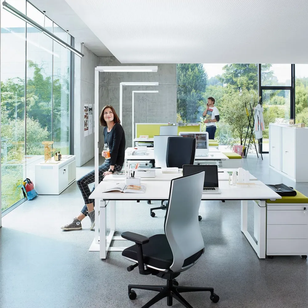 Lavigo DPS 14000, 4.000K LED-gulvlampe, hvid^Waldmann Clearance