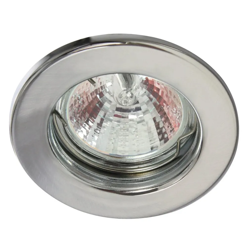 Heitronic Indbygningsspots>Lavvolt indbygningsspot Tim, fast, krom-mat