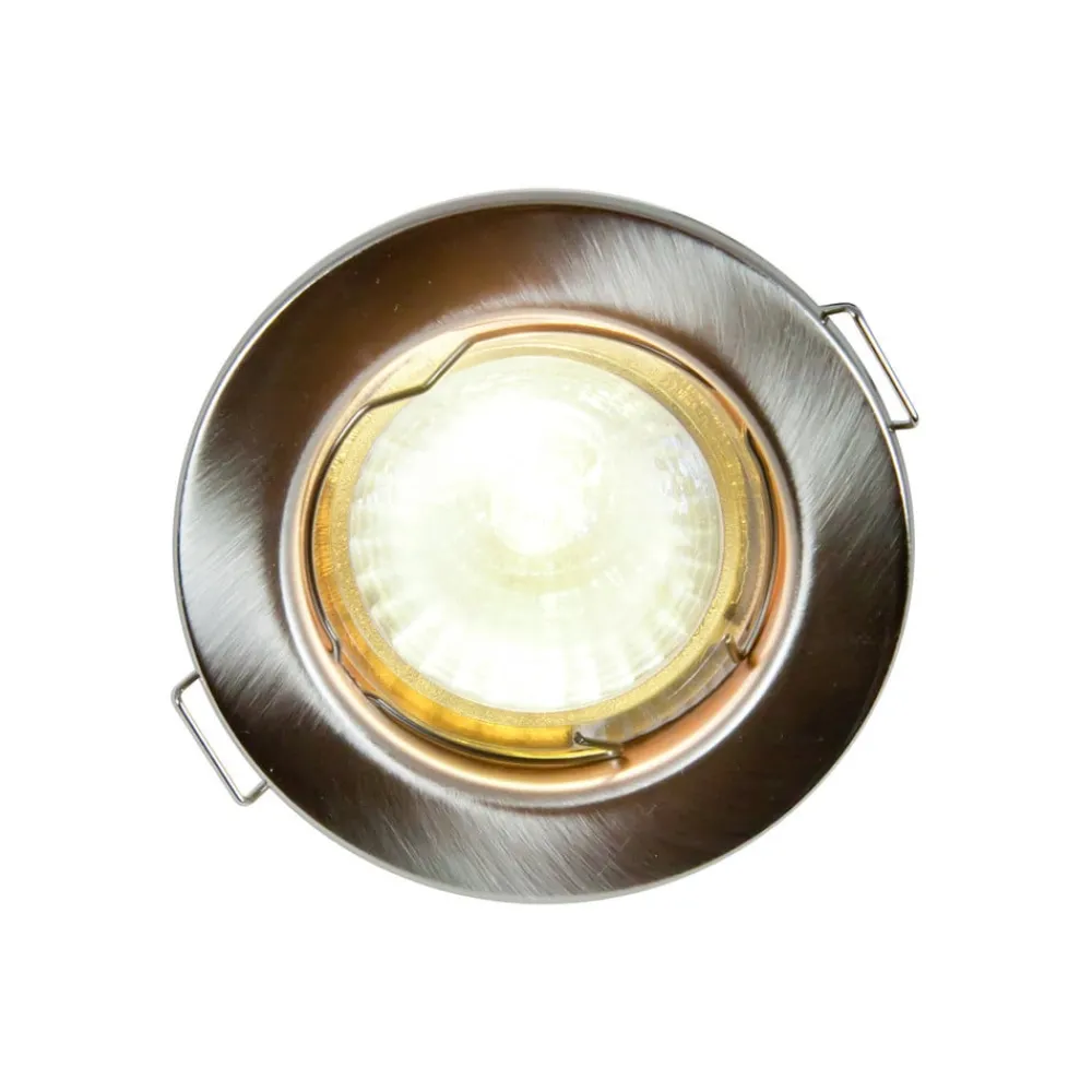 Heitronic Indbygningsspots>Lavvolt indbygningsspot Tim, fast, krom-mat