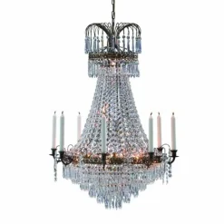 Markslöjd Lysekroner>Läckö pragtfuld lysekrone til levende lys, 66 cm