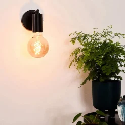 Leanne væglampe, sort^Lucide Hot