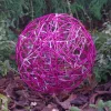 STAR TRADING LED 3D-designkugle Galax Fun, Ø 30 cm, fuchsia
