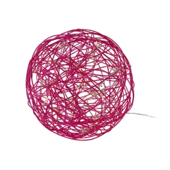 STAR TRADING LED 3D-designkugle Galax Fun, Ø 30 cm, fuchsia
