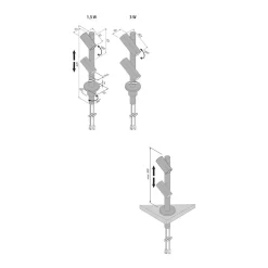 LED Duo Spot 2 x 3 W, sort, 3.000 K^Hera Sale