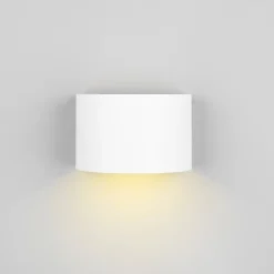 Reality Leuchten LED genopladelig udendørs væglampe Talent, hvid, bredde 16 cm, sensor