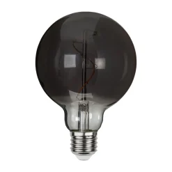 STAR TRADING LED globe G95 filament optic E27 3W 1800K røget glas