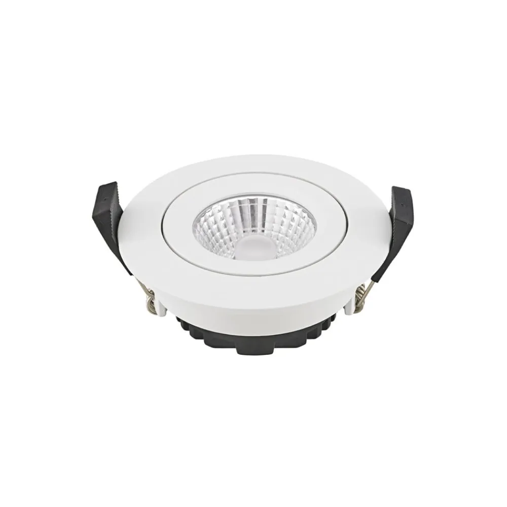 Sigor LED indbygningsspot Diled, Ø 8,5 cm, 6 W, Dim-To-Warm, hvid