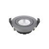 Sigor Indbygningsspots>LED indbygningsspot Diled, Ø 8,5 cm 6W Dim-To-Warm antracit
