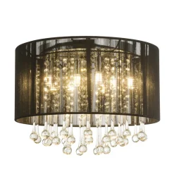 Globo Loftlamper>LED loftlampe Sierra med silkeskærm og vedhæng