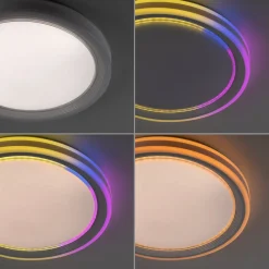 JUST LIGHT. GmbH LED loftslampe Sfærisk, CCT, RGB, Ø 48cm