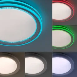 JUST LIGHT. GmbH LED loftslampe Sfærisk, CCT, RGB, Ø 48cm