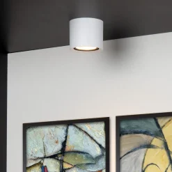 LED loftspot Fedler, Ø 12 cm, hvid, dæmpbar, aluminium^Lucide Best