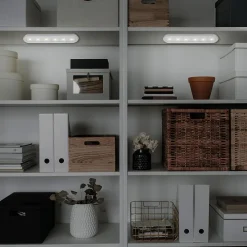 Briloner LED Push Light Row, batteridrift, 6.500 K, 30 cm