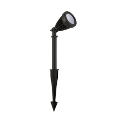 LED spot med jordspyd Spikey, sort, metal, 25 cm, IP54^Searchlight Clearance