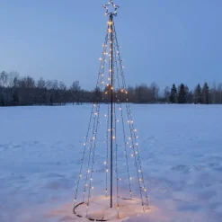 STAR TRADING LED udendørs dekoration Lystræ, LED'er delvist blinkende