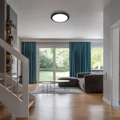 Briloner Udendørs Loftlamper>LED udendørs loftlampe 3766015, IP44, sort