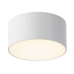 Maytoni Udendørs Loftlamper>LED udendørs loftlampe Zon, hvid, Ø 12 cm, 3.000 K, metal