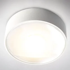 LED udendørs loftslampe Girona, hvid^Heitronic Best