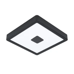 EGLO LED udendørs loftslampe Iphias 2, 21x21 cm, sort