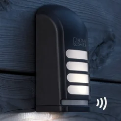 LED udendørs væg påbygningslampe Prato med sensor^Konstsmide Online