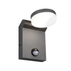 Trio Lighting LED udendørs væglampe Adour, antracit, sensor, kipbar, CCT