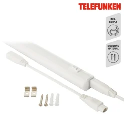 LED underskabslampe Hephaistos, hvid, længde 31 cm^Telefunken Outlet