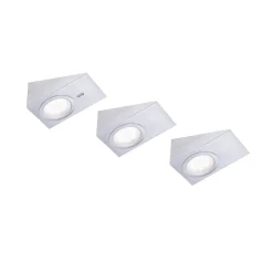 LED underskabslampe Theo, firkantet, sæt med 3 stk^JUST LIGHT. GmbH New