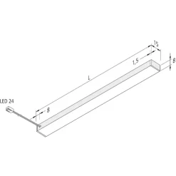 Hera LED underskabslampe Top-Stick FMK, 3.000K, 90cm