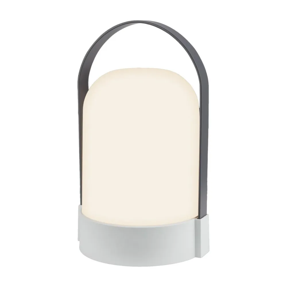 LED-batteridrevet bordlampe ASA BIG, lysegrå/antracit, 24 cm, IP44^Briloner Clearance