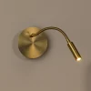 LED-batterivægspot Jolijn, guldmat, fleksibel arm, Ø 11 cm, magnet^Lucide