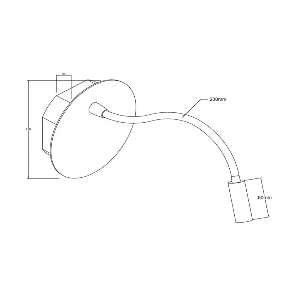 LED-batterivægspot Jolijn, guldmat, fleksibel arm, Ø 11 cm, magnet^Lucide