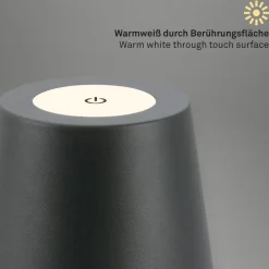 LED-bordlampe 7508015, antracit 2.700 K IP44 Touchdim^Briloner Clearance