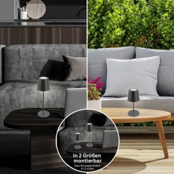 LED-bordlampe 7508015, antracit 2.700 K IP44 Touchdim^Briloner Clearance