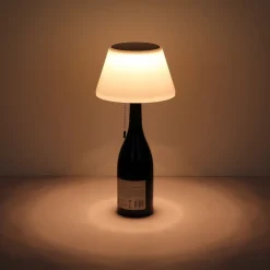 Globo LED-bordlampe 36000 flasketop hvid plast