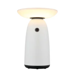 LED-bordlampe 36625, hvid, metal, 23 cm, dæmpbar^Globo Hot