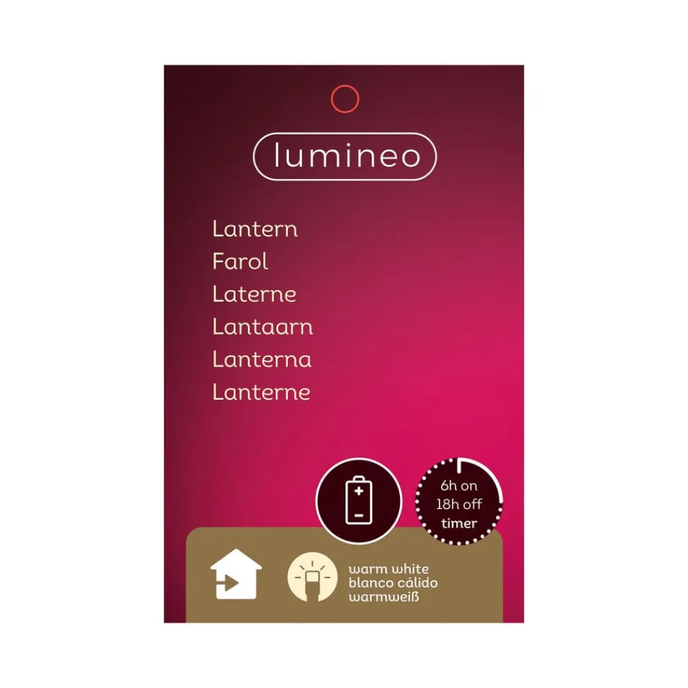 Kaemingk Dekorationsbelysning>LED-bordlampe 898043, lanterne, kabelflet