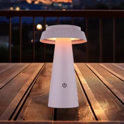 Globo LED-bordlampe 36624, pink, genopladeligt batteri, CCT, IP54, dæmpbar