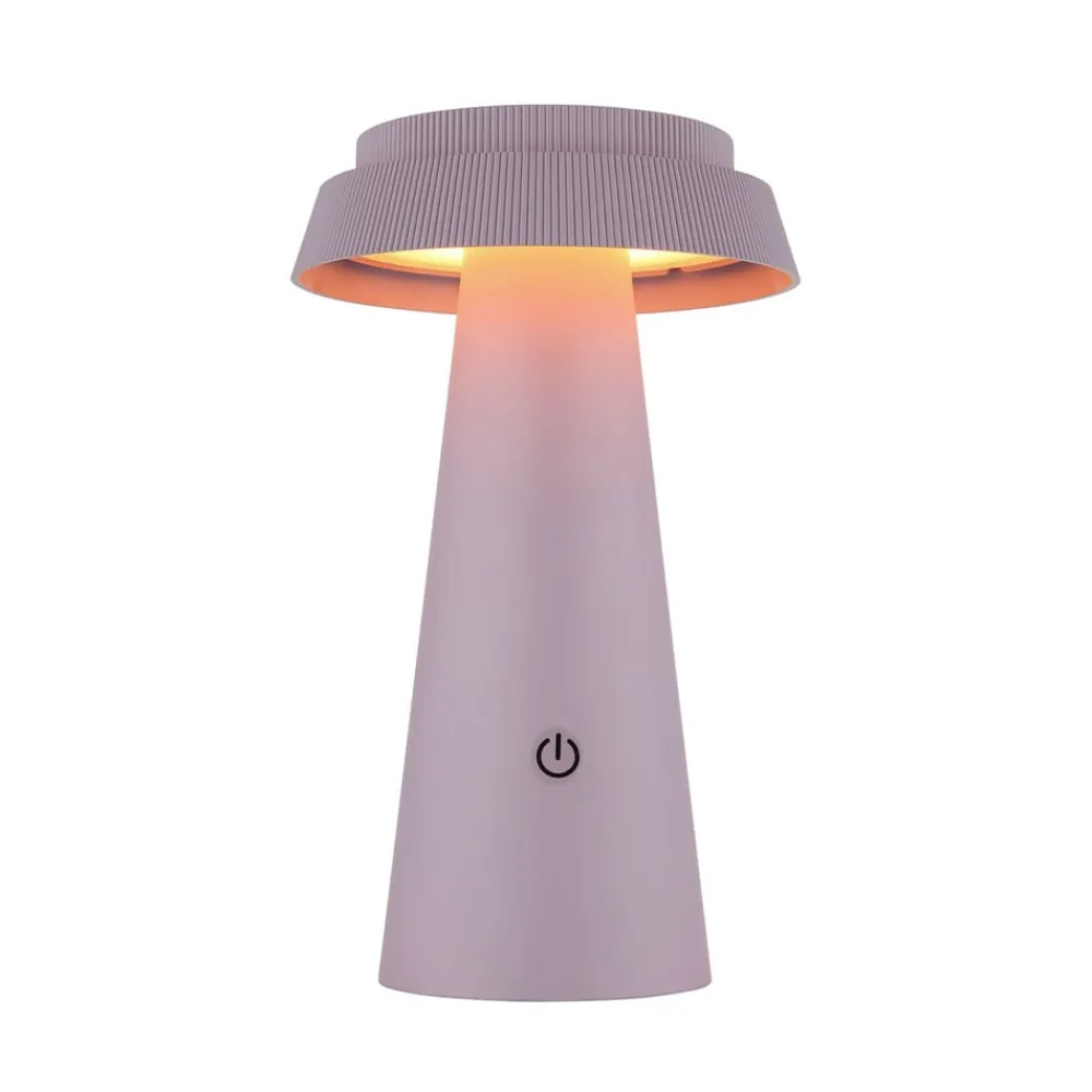 Globo LED-bordlampe 36624, pink, genopladeligt batteri, CCT, IP54, dæmpbar
