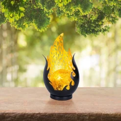 Globo LED-bordlampe 36534, sort, guld, metal, glas