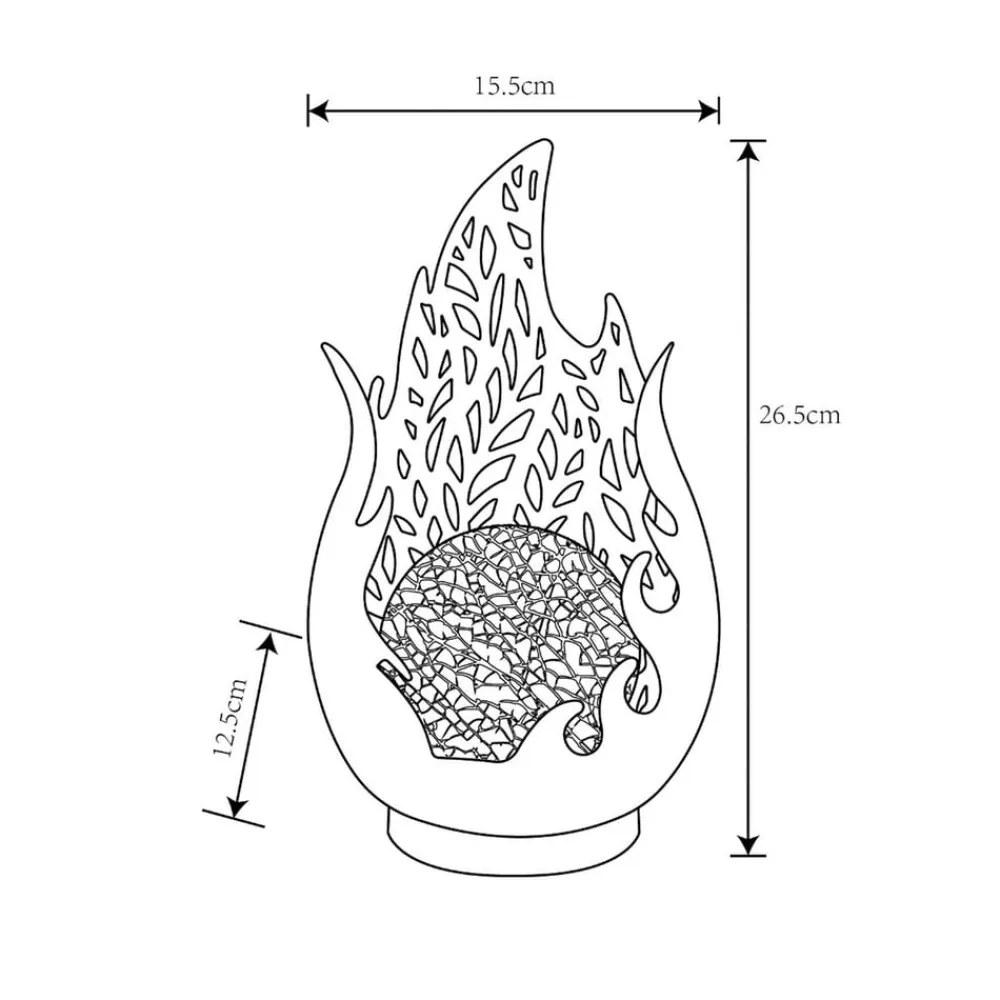 Globo LED-bordlampe 36534, sort, guld, metal, glas