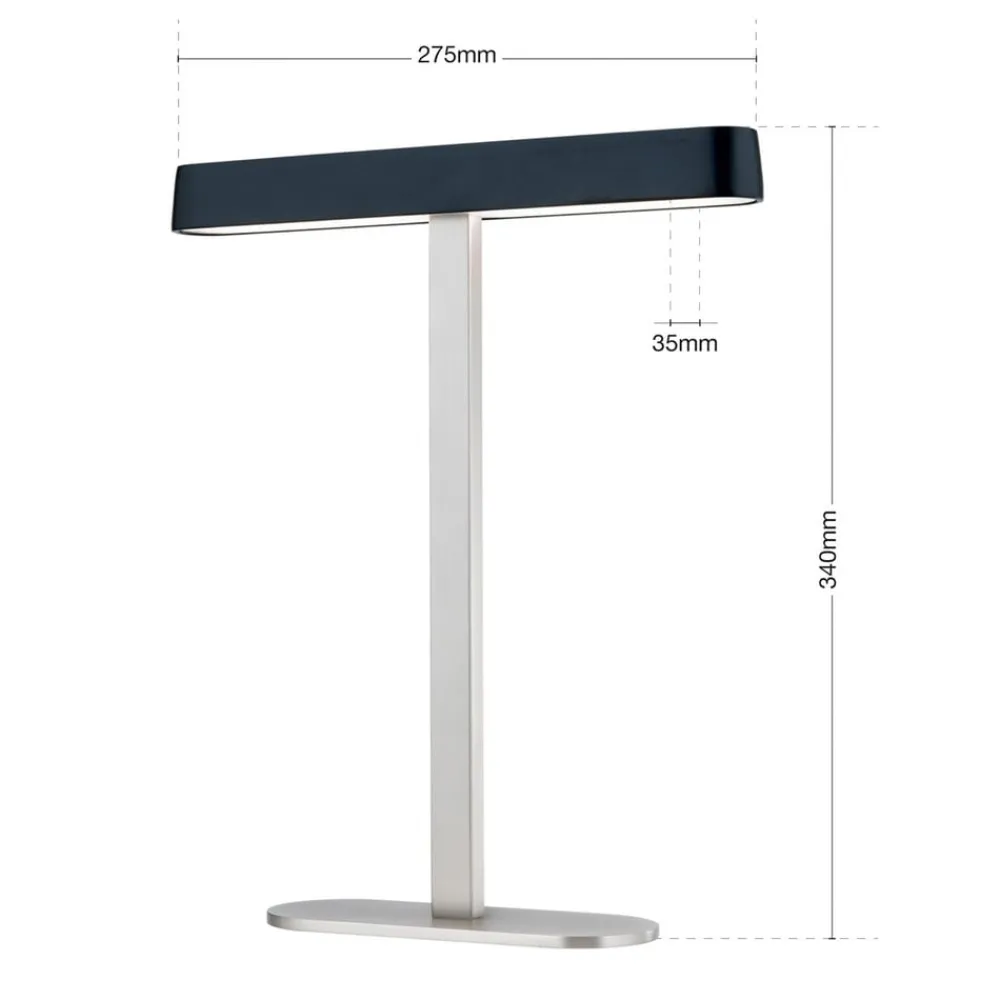 ORION Arbejdsrum/Kontor>LED-bordlampe Auftakt nikkel/sort