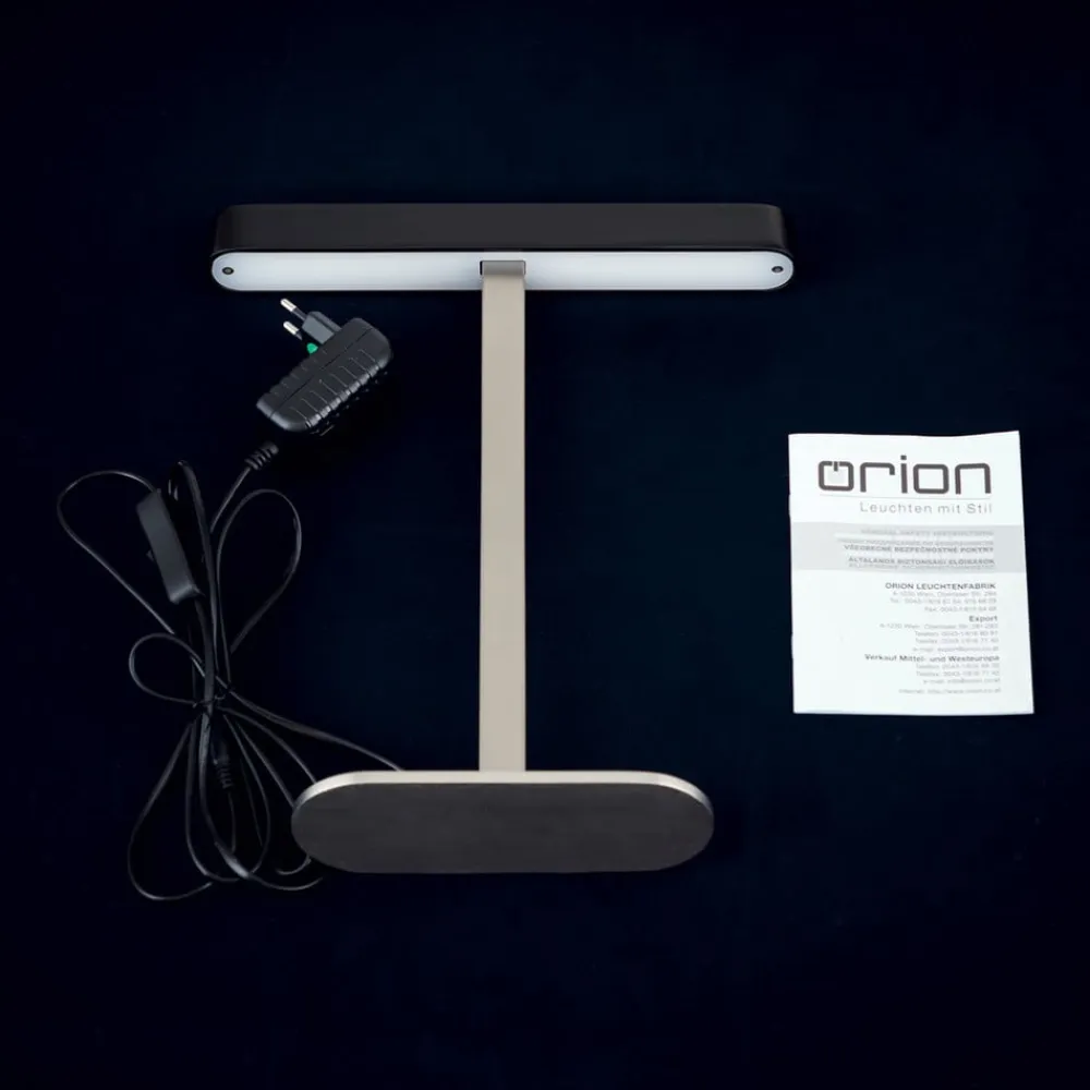 ORION Arbejdsrum/Kontor>LED-bordlampe Auftakt nikkel/sort