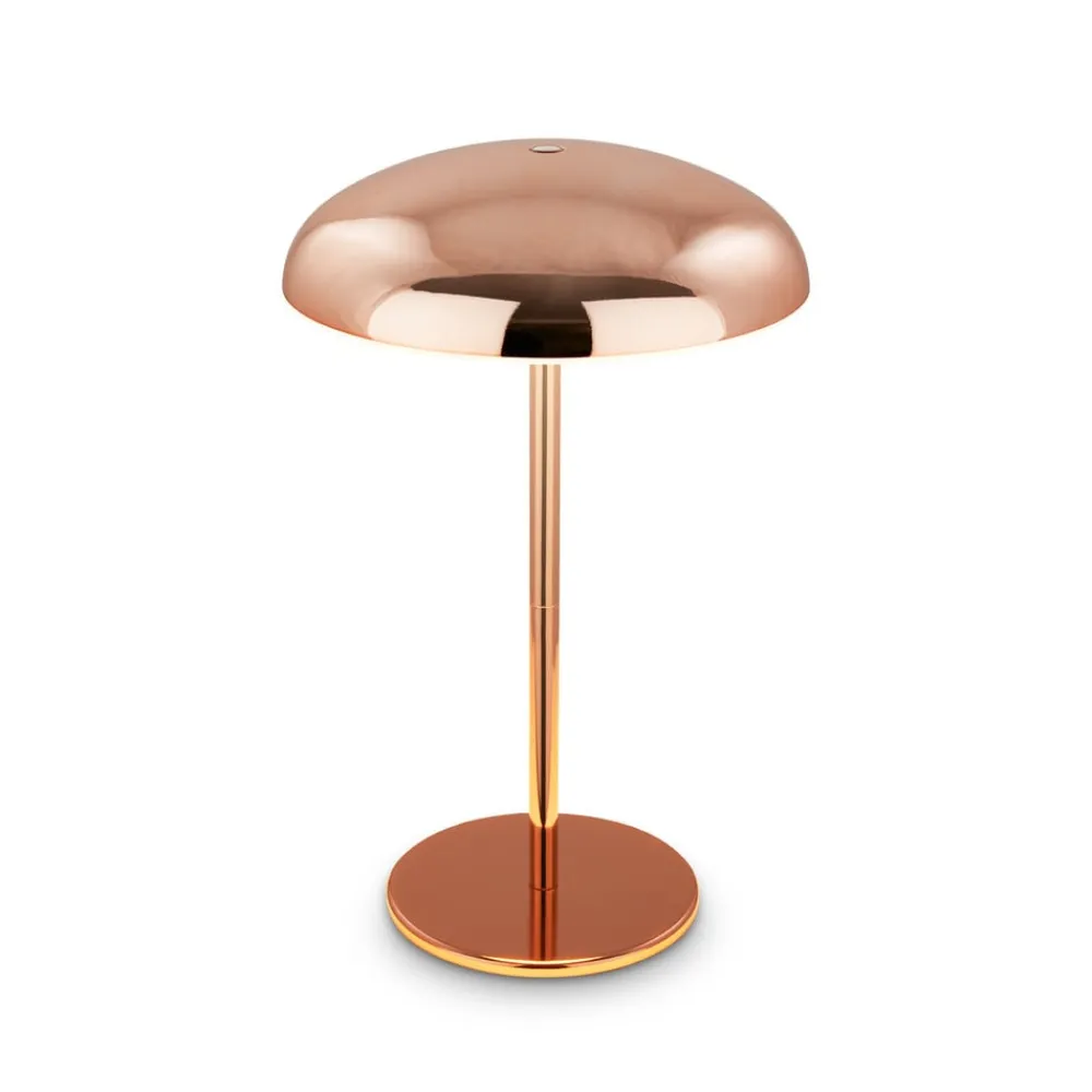 Briloner LED-bordlampe Brilo unplugged Caxa, kobberfarvet