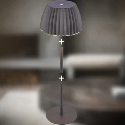 LED-bordlampe Brilo unplugged Riffle, 36 cm, antracit^Briloner Outlet